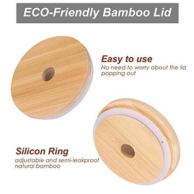 2 PACK: Reusable Bubble Tea Cup With Bamboo Lid, Bubble Tea and