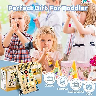 Baby Montessori Toddlers Toys for 1 2 3 Year Old Boy & Girl,1 Year Old Girl  Gifts 1st One Christmas Birthday Gift,Wooden Preschool Educational Sensory