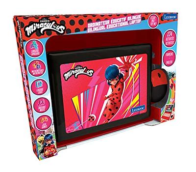 LEXiBOOK Miraculous - Educational and Bilingual Laptop English/Spanish -  Toy for Child Kid (Boys & Girls) 124 Activities, Learn Play Games and Music  with Ladybug - Red/Black JC598MIi2 - Yahoo Shopping