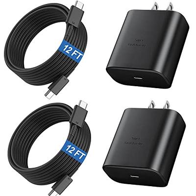 45W Super Fast Wall Charger & USB-C Cable for Samsung Galaxy S23 Plus/S23  Ultra