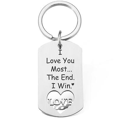 Funny Couple Keychain for Boyfriend Girlfriend Anniversary Jewelry