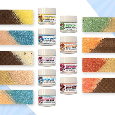 Blue Raspberry Edible Glitter, Flavored Food Grade Edible Glitter Dust for  Decorating Food and Drinks