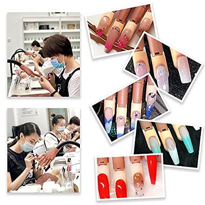 Women's Saviland Silicone Practice Hand for Acrylic Nails, Upgraded Flexible Moveable Fake Hands with No Breaking or Falling, Moveable Manicure