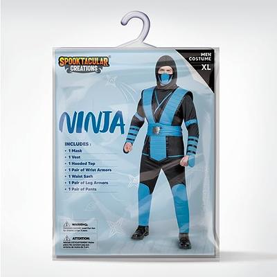 Spooktacular Creations Men Blue Ninja Costume Set for Adult