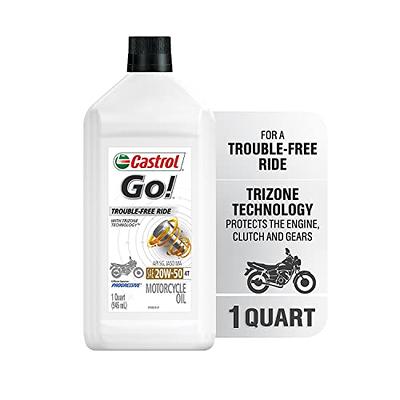 Castrol Actevo 4T 10W-40 Synthetic Blend Motorcycle Oil, 1 Quart, Pack of 6