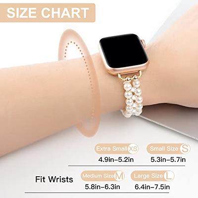 Feminine Apple Watch 9 Band Dainty Rose Gold Apple Watch 9 Strap