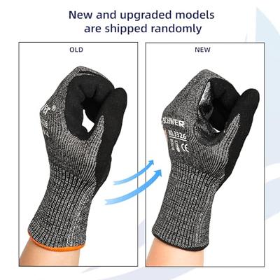 Schwer 2 Pairs ANSI A8 Cut Resistant Gloves, Food Grade Cut Gloves