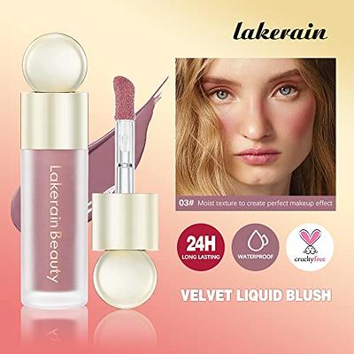  Soft Cream Blush Makeup,Smooth Cream Liquid Blush,Velvet  Texture Liquid Blush for Cheeks,Highly Pigmented &  Natural-Looking,Long-Wearing Tint Blush Makeup(#01) : Beauty & Personal Care