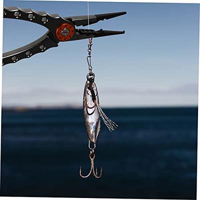 XTOUC Fishing Pliers, Titanium Alloy Clamp Head Fishing Gear,Saltwater  Resistant Fishing Tools, Hook Remover Braid Line Cutting and Split Ring  Pliers