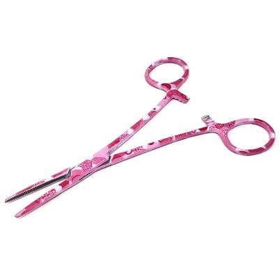 Fly Fishing Serrated Pliers Hemostat Forceps Made of Stainless