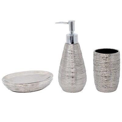 LushAccents Bathroom Accessories Set, 4-Piece Decorative Glass Bathroo –  lushaccents