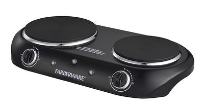 Farberware Royalty 1800 W Double Burner Black Electric Cooktop, 1 Each,  assembled product