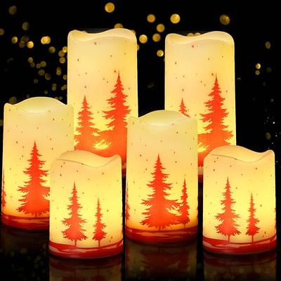 1/2/4/6pcs Column Candle Holder & 5*7cm Round Candles Creative