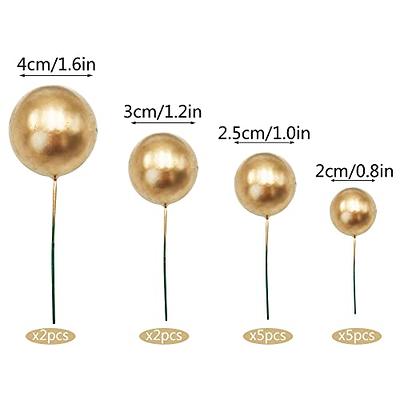 Ball Shaped Cake Insert Toppers DIY Cake Insert Toppers Ball Cake Picks  Pearl Ball Cake Toppers for Birthday Party Baby Shower Wedding Anniversary Cake  Decoration (Gold) - Yahoo Shopping