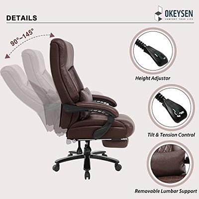 Okeysen Big and Tall Office Chair, 400 LBS High Back Executive