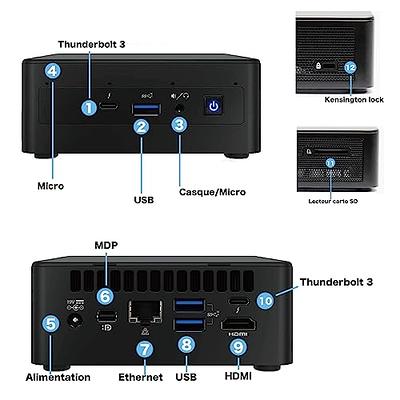 Intel NUC 11 NUC11PAHi5 16GB DDR4 RAM/256GB SSD,Win 11 Pro Mini PC,Core  i5-1135G7 Processor 8M Cache, up to 4.20 GHz Mini Desktop Computers