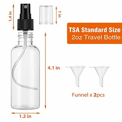 ASEVAT 3.38oz/100ml Travel Size Small Spray Bottle, PETG Empty