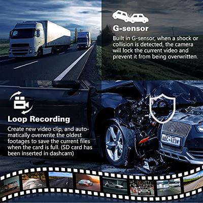 Dash Cam, Dash Camera for Cars 1080P, Dual Dash Cam Front and Inside,  Infrared Night Vision Car Camera, Dashcam with 32GB SD Card, Loop  Recording