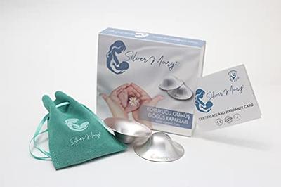 Zomee Original Silver Nursing Cups - Nipple Shields for Nursing Newborn