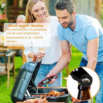 Instant Read Meat Thermometer,Waterproof Instant Read Food Thermometer for  Cooking and Grilling,with Backlight, Magnet, Calibration, and Foldable Probe  for Kitchen, Outdoor Grilling,Steak,Turkey - Yahoo Shopping