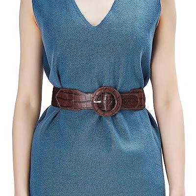Wide Women Dress Belts Waist Elastic Stretchy Belt Fashion Cinch