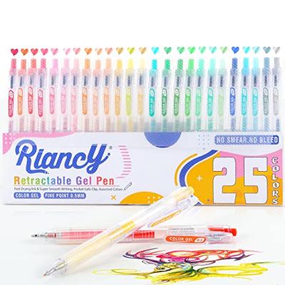 Colored pen rollerball pens fine point smooth writing gel pens 25PCS  Assorted color pens for journaling supplies Sketching Note taking Coloring  Drawing & Detailing Office Art Back to School Supplie - Yahoo
