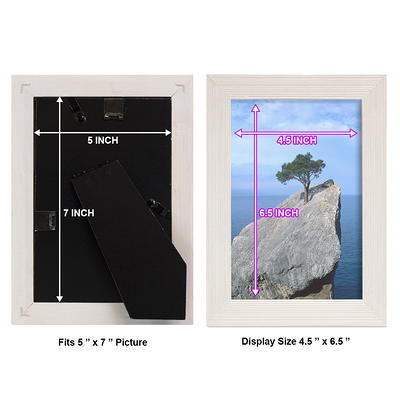 Wexford Home Grooved 8 in. x 10 in. Black Picture Frame (Set of 2)