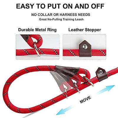 Fida Durable Slip Lead Dog Leash, 6 FT x 3/8 Heavy Duty Dog Loop Leash