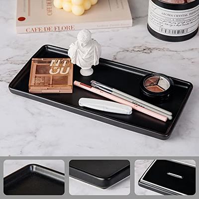 Spacewiser Countertop and Vanity Tray - 11.7 Shatterproof Bathroom Tray,  Flexible Silicone Soap Tray for Kitchen Sink, Toilet Tank Tray, Bathroom  Trays for Counter, Perfume Candle Key Valet Tray 