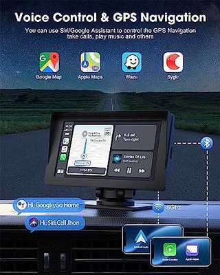 Lamtto 9.26 inch Wireless Car Stereo Apple CarPlay with 2K Dash Cam, 1080p Backup Camera, Portable Touchscreen GPS Navigation for Car, Car Stereo