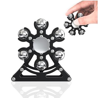  Desk Kinetic-Toys Cool Gadgets for Fidget: Cool Stuff Thing  Game Toy for Adult Teen Children Kid, Stress Relief Optical-Illusion Gifts  for Office School Home Man Women Christmas Spinning 180 Seconds 