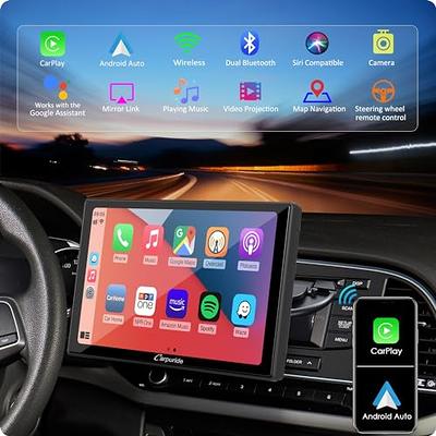 2024 Newest] Carpuride w901 Pro Portable Car BT Stereo, Wireless Apple  Carplay & Android Auto with Backup Cam & SWC, Dual Bluetooth, Mirror Link/ GPS/Siri/FM/Google, Support Trucks Dashboard Mounted - Yahoo Shopping