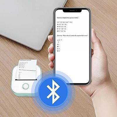 Mini Pocket Sticker Printer, Bluetooth Wireless Portable Mobile