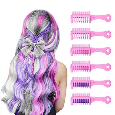 New Hair Chalk Comb Temporary Hair Color Dye for Girls Kids, Washable Hair  Chalk for Girls Age 4 5 6 7 8 9 10 Birthday Cosplay DIY, Halloween, New  Year 6 Colors