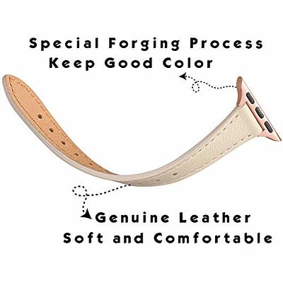 Leather Compatible With Watch Band 8 Soft Genuine Leather For