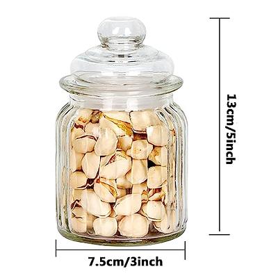 2pcs Glass Storage Food Container with Metal Lids Pantry Organization Glass  Jar