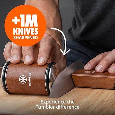 Tumbler Rolling Knife Sharpener™ - Knife Sharpening Made Easy - Rolling Knife  Sharpening System for Kitchen Knives - Knife Sharpener Kit Offers 15 & 20 Degree  Sharpening - Yahoo Shopping