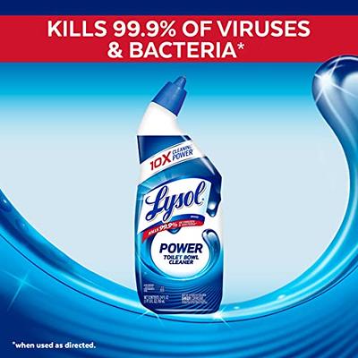 Lysol Power Toilet Bowl Cleaner Gel, For Cleaning and Disinfecting, Stain  Removal, 24oz ,9 Ct , (Packaging May Vary) - Yahoo Shopping