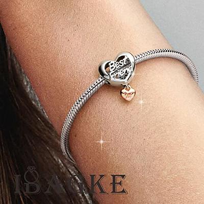 Ibagke 925 Sterling Silver Charms for Bracelets and Necklaces Dangle  Pendants Beads love you Wife Charms Fit for Original European Bracelets  birthday Mothers Day Gifts for Women Girls (Love you BestFriend) 