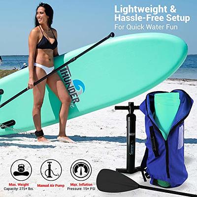 SereneLife Inflatable Stand Up Paddle Board (6 Inches Thick) with Premium  SUP Accessories & Carry Bag, Wide Stance, Bottom Fin for Paddling, Surf  Control, Non-…