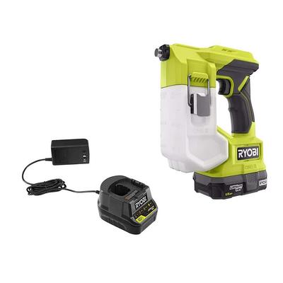 RYOBI ONE+ 18V Cordless Telescoping Power Scrubber Kit with 2.0 Ah