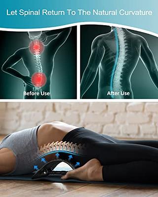 Back Massager With Electric Inflatable Stretcher Device & Sciatica Pain  Relief