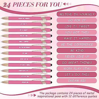 Qeeenar 50 Pcs Bible Verse Ballpoint Pens Christian Pens Inspirational  Quotes Pens Funny Ballpoint Pens Retractable Black Ink Pens for Women Men  Colleague Coworker Office Writing Gifts (Flower) - Yahoo Shopping