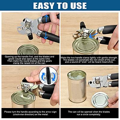 CYDW Mason Jar Opener Tool with No Lid Dents or Damage, Can Opener Manual  Multi-Purpose, Easy Twist Manual Handheld Top Remover Utensil, Canning