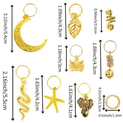  12 Pieces Spiral Hair Accessories Loc Hair Jewelry