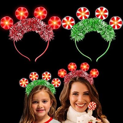  Aneco 9 Pack Christmas Headbands Christmas Glasses Frames Xmas  Party Hat Headwear Christmas Costume Accessory for Christmas Party Supplies  : Toys & Games