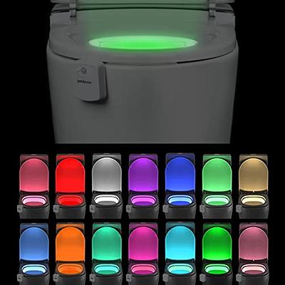 The Original Toilet Night Light - Toilet Lighting & Bathroom Night Light -  Motion Sensor Activated LED - Toilet Bowl Light - 9 Color Modes Including