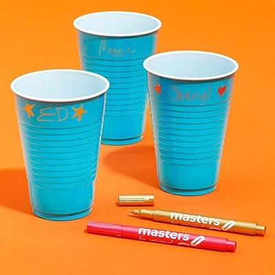 Masters Markers Washable Beverage Markers Set, Non-Toxic, Erasable Ink  Writing on Cold Drinks, Bottles, Plastic Cups, Mirrors