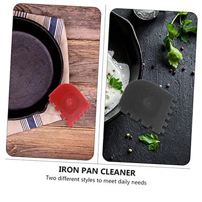 GANAZONO 4pcs Cleaning Scraper Stainless Steel Non Stick Frying Pans Metal  Cleaner Pizza Tools Pan Scraper Cast Iron Pan Scraper Plastic Grill  Cleaning Scrubber Scraper for Grill Pan Dough - Yahoo Shopping