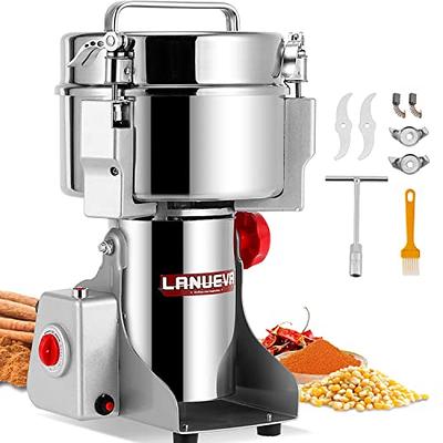 OKF 750g Grain Mill Grinder Electric, 304 Stainless Steel Flour Mill, 2800W  High-speed Commercial Spice Grinder, Superfine Kitchenaid Grain Mill for
